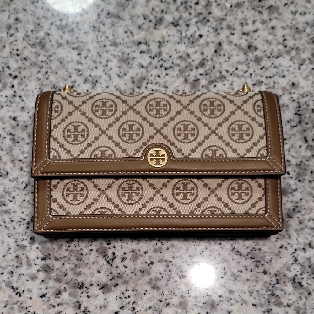 Tory Burch Monogram Hazelnut Mini Women's Bag